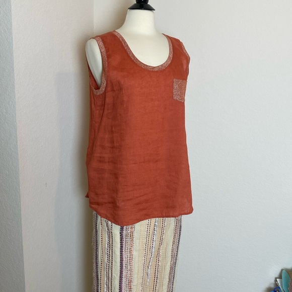 Soft Surroundings sleeveless top - Picture 6 of 8